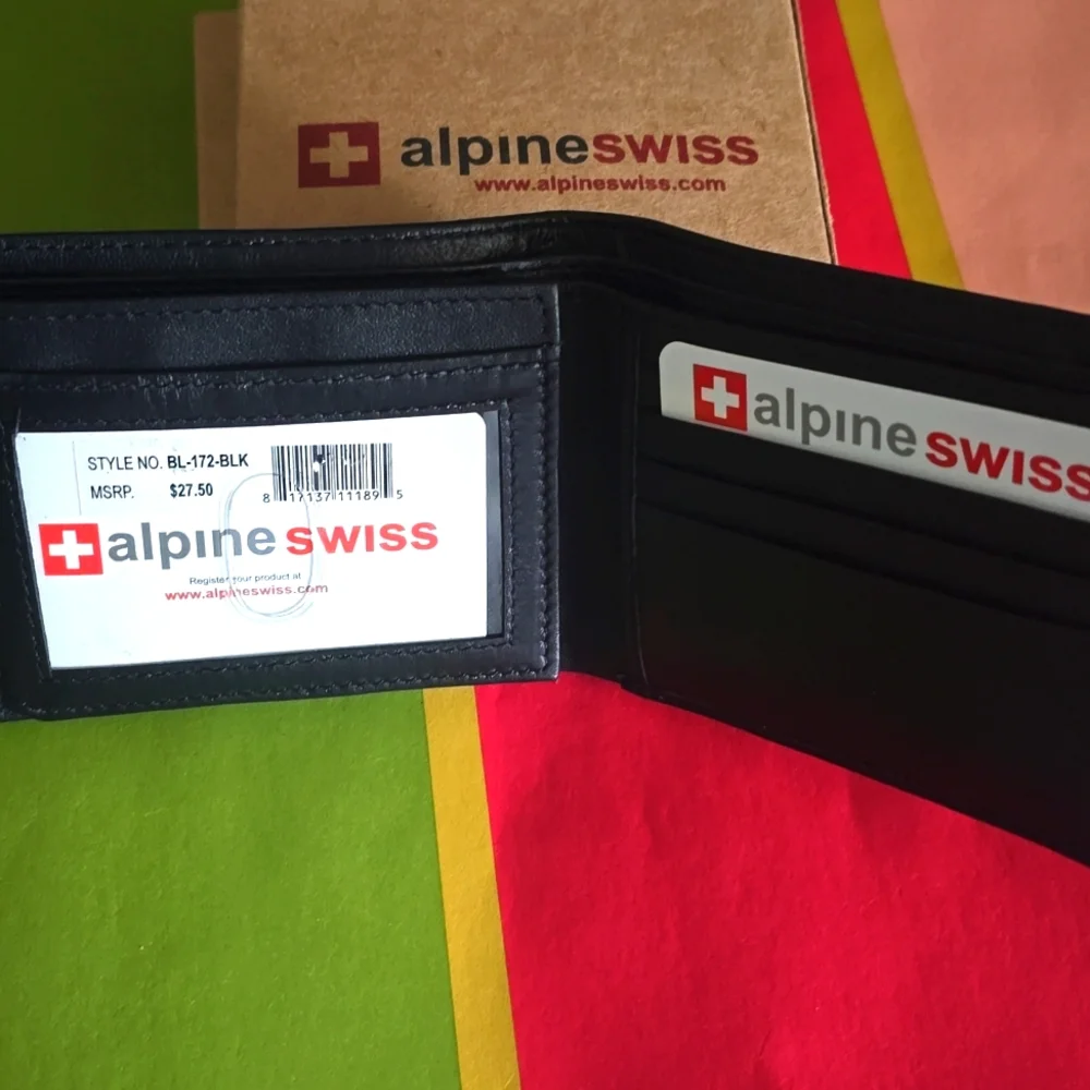 Alpine Swiss mens wallet